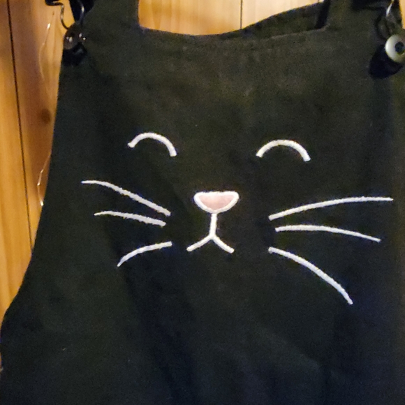 Black Cat Overall Dress - Picture 2 of 4
